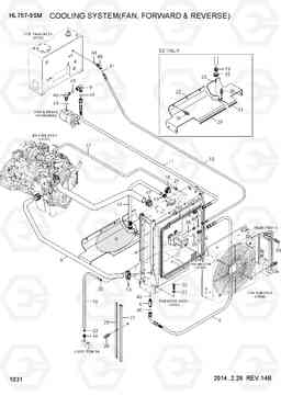 1031 COOLING SYSTEM(FAN, FORWARD & REVERSE) HL757-9SM, Hyundai