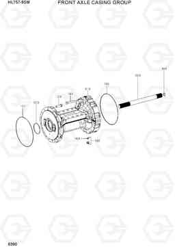 6390 FRONT AXLE CASING GROUP HL757-9SM, Hyundai