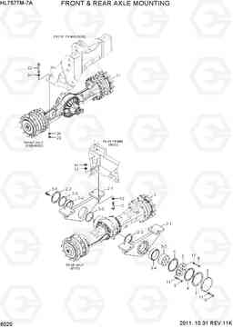 6020 FRONT & REAR AXLE MOUNTING HL757TM7A, Hyundai