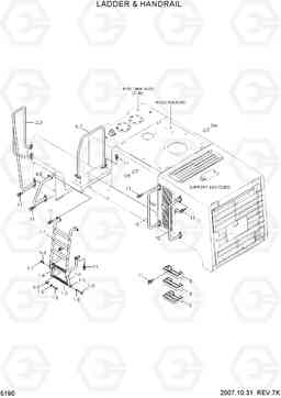 5190 LADDER & HANDRAIL HL760-7, Hyundai