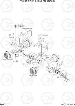 6020 FRONT & REAR AXLE MOUNTING HL760-7, Hyundai