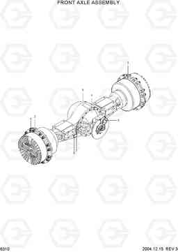6310 FRONT AXLE ASSEMBLY HL760-7, Hyundai