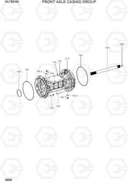6690 FRONT AXLE CASING GROUP HL760-9A(W/HANDLER), Hyundai