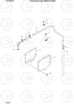 9110 CRANKCASE BREATHER HL760-9S, Hyundai