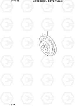 9440 ACCESSORY DRIVE PULLEY HL760-9S, Hyundai