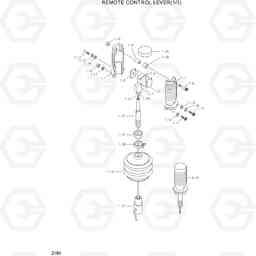 2190 REMOTE CONTROL LEVER(1/3) HL760(-#1000), Hyundai