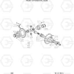 3080 FRONT DIFFERENTIAL GEAR HL760(-#1000), Hyundai