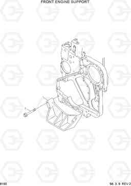 8160 FRONT ENGINE SUPPORT HL760(-#1000), Hyundai