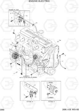 2060 ENGINE ELECTRIC HL770-7, Hyundai
