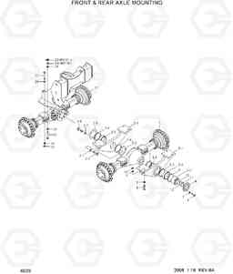6020 FRONT & REAR AXLE MOUNTING HL770-7, Hyundai