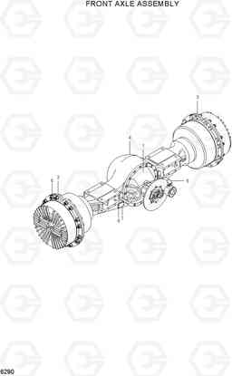 6290 FRONT AXLE ASSEMBLY HL770-7, Hyundai