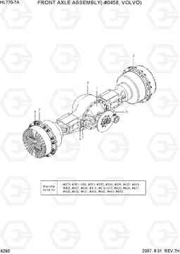 6290 FRONT AXLE ASSEMBLY(-#0458, VOLVO) HL770-7A, Hyundai