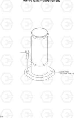 9700 WATER OUTLET CONNECTION HL770-7A, Hyundai