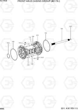6690 FRONT AXLE CASING GROUP(#0179-) HL770-9, Hyundai