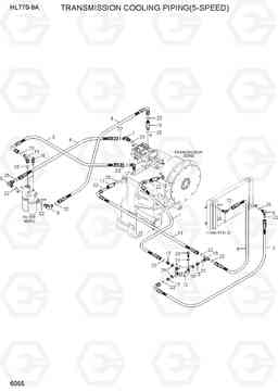 6055 TRANSMISSION COOLING PIPING(5-SPEED) HL770-9A, Hyundai