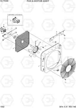 1032 FAN & MOTOR ASSY HL770-9S, Hyundai