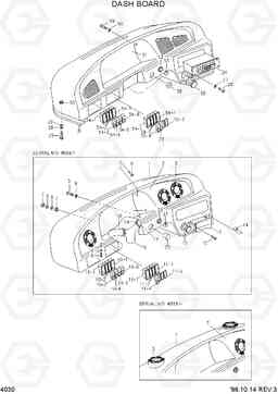 4030 DASH BOARD HL770(-#1000), Hyundai