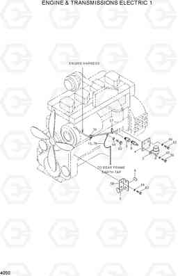 4050 ENGINE & TRANSMISSION ELECTRIC 1 HL770(-#1000), Hyundai