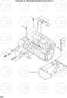 4051 ENGINE & TRANSMISSION ELECTRIC 2 HL770(-#1000), Hyundai