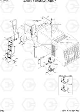 5180 LADDER & HANDRAIL GROUP HL780-7A, Hyundai