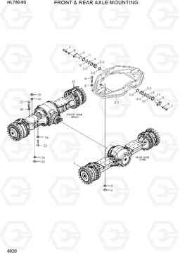 6020 FRONT & REAR AXLE MOUNTING HL780-9S, Hyundai