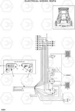 6061 ELECTRICAL WIRING, ROPS HSL800T, Hyundai