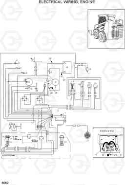 6062 ELECTRICAL WIRING, ENGINE HSL800T, Hyundai