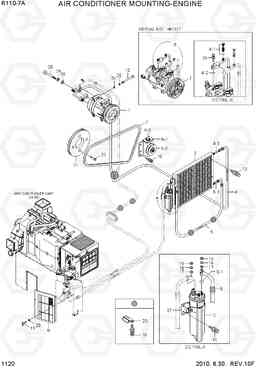 1120 AIR CONDITIONER MOUNTING-ENGINE R110-7A, Hyundai