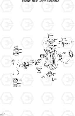 3023 FRONT AXLE JOINT HOUSING R130W, Hyundai