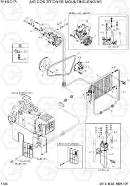 1120 AIR CONDITIONER MOUNTING-ENGINE R140LC-7A, Hyundai
