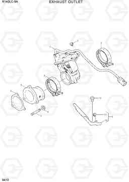 9410 EXHAUST OUTLET R140LC-9A, Hyundai