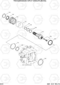 5310 TRANSMISSION INPUT GROUP(-#0559) R140W-7, Hyundai