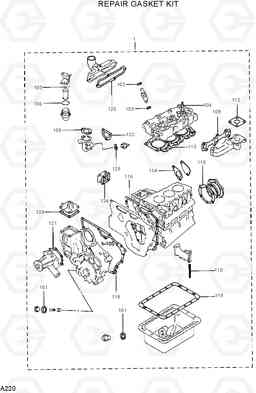 A220 REPAIR GASKET KIT R16-7, Hyundai