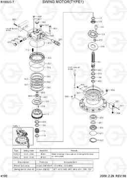 4100 SWING MOTOR(TYPE 1) R160LC-7, Hyundai