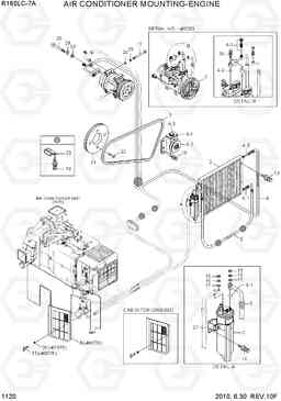 1120 AIR CONDITIONER MOUNTING-ENGINE R160LC-7A, Hyundai