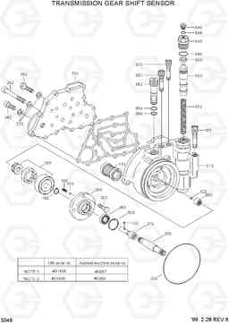 3049 TRANSMISSION GEAR SHIFT SENSOR R170W-3, Hyundai