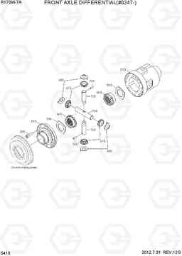 5410 FRONT AXLE DIFFERENTIAL(#0412-) R170W-7A, Hyundai