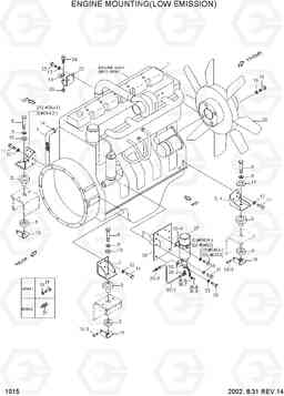 1015 ENGINE MOUNTING(LOW EMISSION) R180LC-3, Hyundai