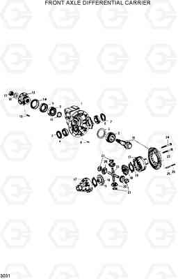 3031 FRONT AXLE DIFFERENTIAL CARRIER R200W/R200W-2, Hyundai