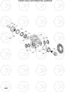 3020 FRONT AXLE DIFFERENTIAL CARRIER R200W-3, Hyundai