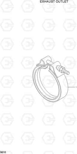 9610 EXHAUST OUTLET R200W-7A, Hyundai