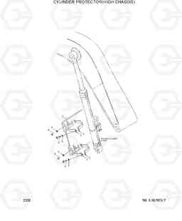 2200 CYLINDER PROTECTOR(HIGH CHASSIS) R210LC-3, Hyundai