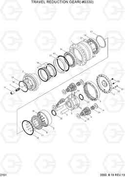 2151 TRAVEL REDUCTION GEAR(-#0330) R210LC-3H, Hyundai