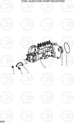 8320 FUEL INJECTION PUMP MOUNTING R210LC-3H, Hyundai