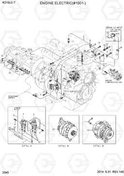 2045 ENGINE ELECTRIC(#1001-) R210LC-7, Hyundai