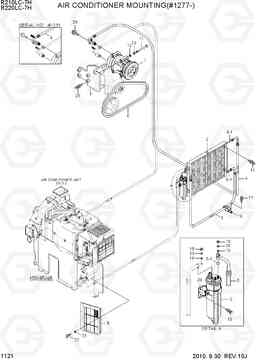 1121 AIR CONDITIONER MOUNTING(#1277-) R210/220LC-7H, Hyundai