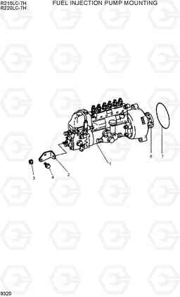 9320 FUEL INJECTION PUMP MOUNTING R210/220LC-7H, Hyundai
