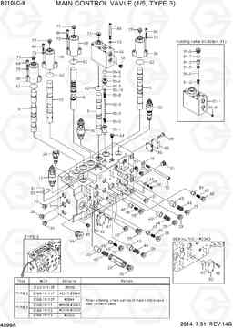 4099A MAIN CONTROL VALVE(1/5, TYPE 3) R210LC-9, Hyundai