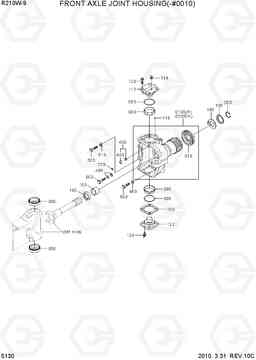 5130 FRONT AXLE JOINT HOUSING(-#0010) R210W-9, Hyundai