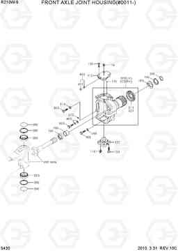 5430 FRONT AXLE JOINT HOUSING(#0011-) R210W-9, Hyundai